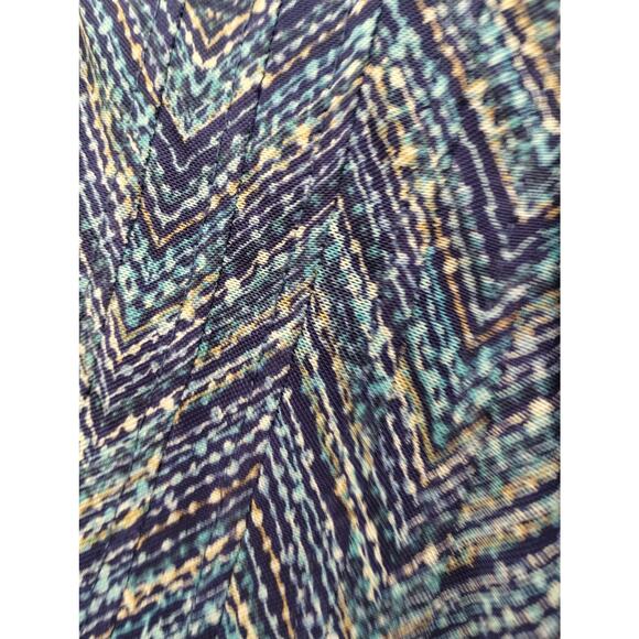 Lot of 2 Ava & Grace Women's Size Petite Large PL Blue Abstract Popover Tops - Picture 7 of 8